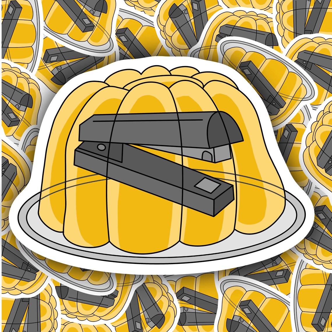 The Office Jello Stapler Sticker Etsy