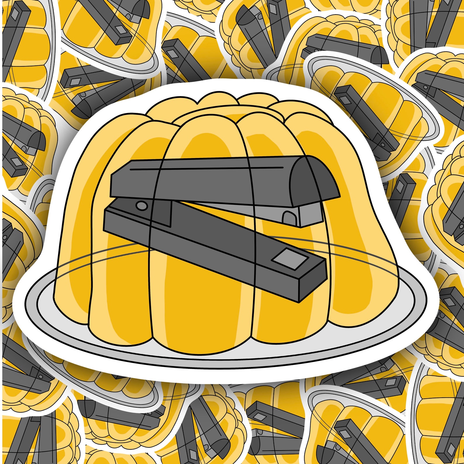 The Office Jello Stapler Sticker Etsy