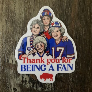 Golden Buffalo Football 3in Sticker