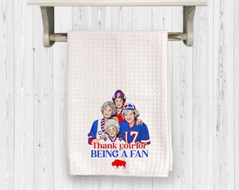 Golden Girls Buffalo Football Tea Towel