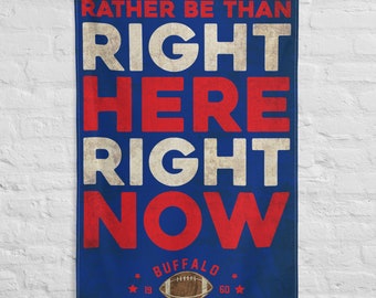 Buffalo Football Marv Levy cita enorme bandeira de 3x5 pés