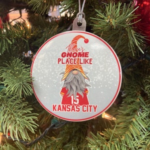 Kansas City Chiefs Football Patrick Mahomes Gnome Christmas Ornament