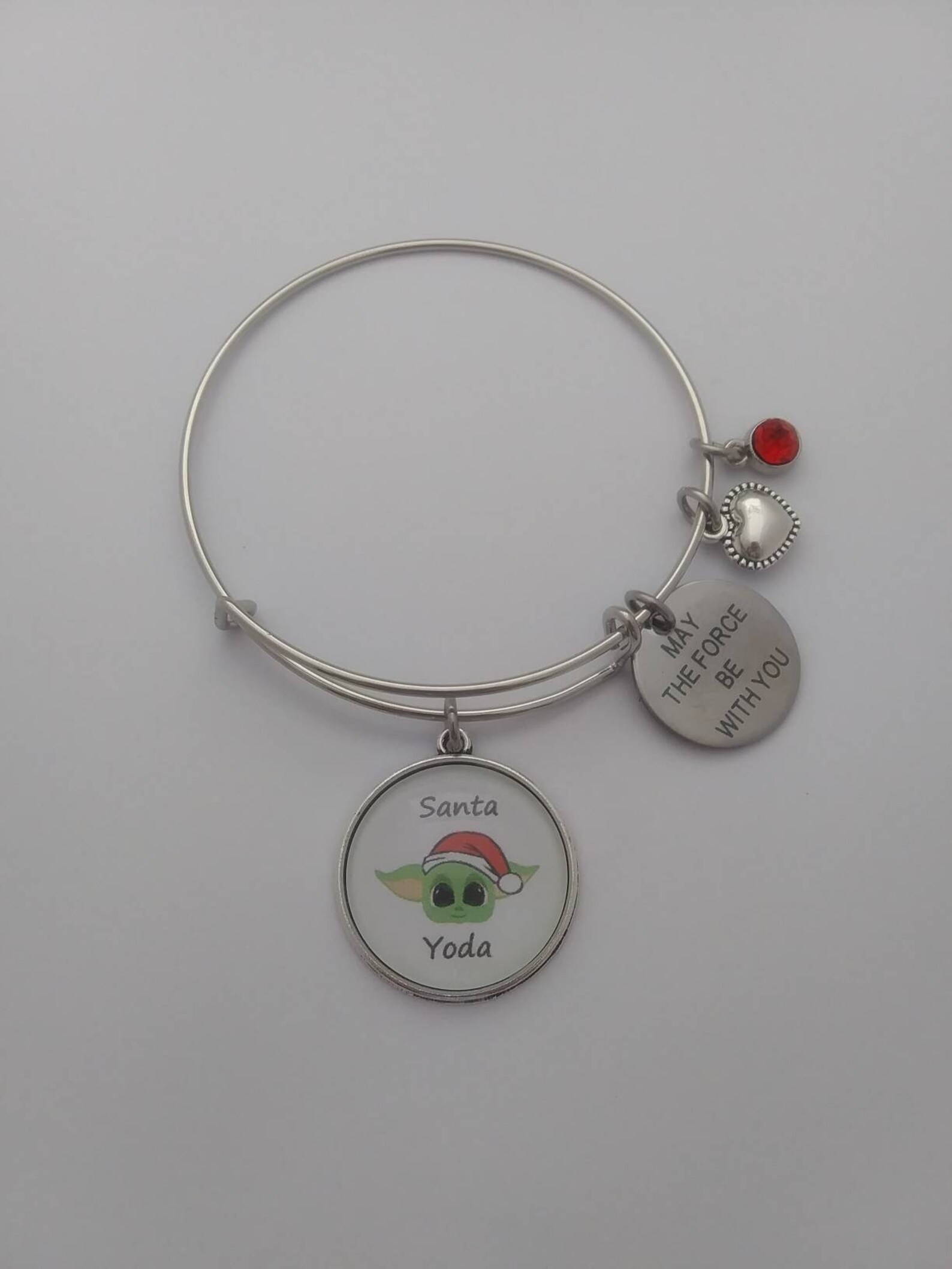 Christmas Star Wars Baby Yoda Mandalorian Bangle Bracelet Etsy
