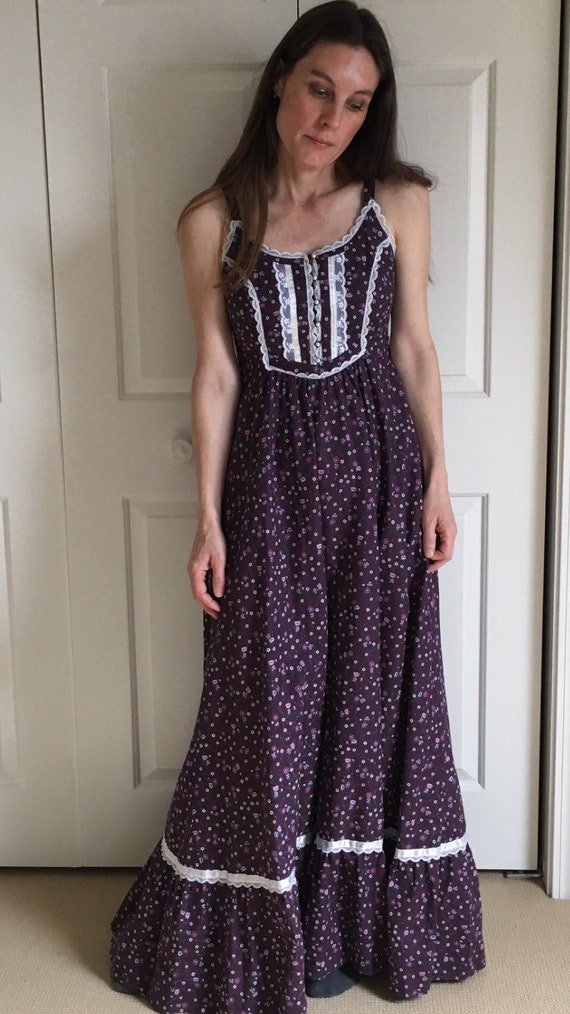 vintage 70s gunne sax dress