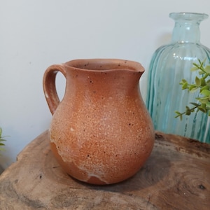 Jarra francesa pequeña esmaltada con sal, Confit, Ollas de cerámica, Decoración del hogar