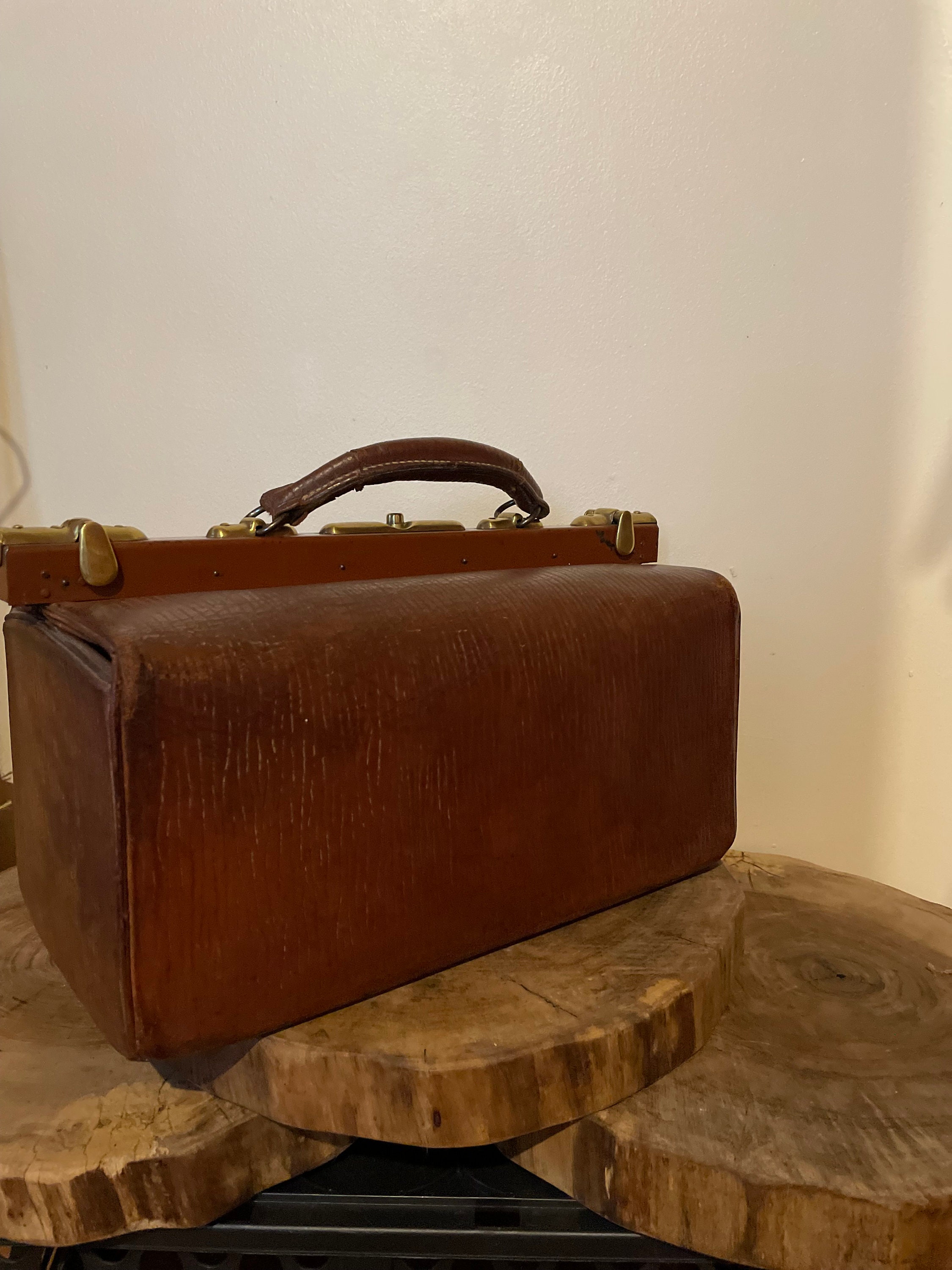 Vintage Leather Doctors Bag, Leather Bags, Collectables Etsy