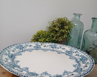A Keeling and Co stafford pottery (late mayer) watford pattern serving platter