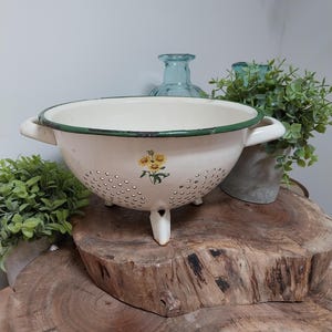 Enamel Colander, Kitchen Decoration, Enamel, colander