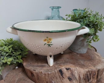 Enamel Colander, Kitchen Decoration, Enamel, colander