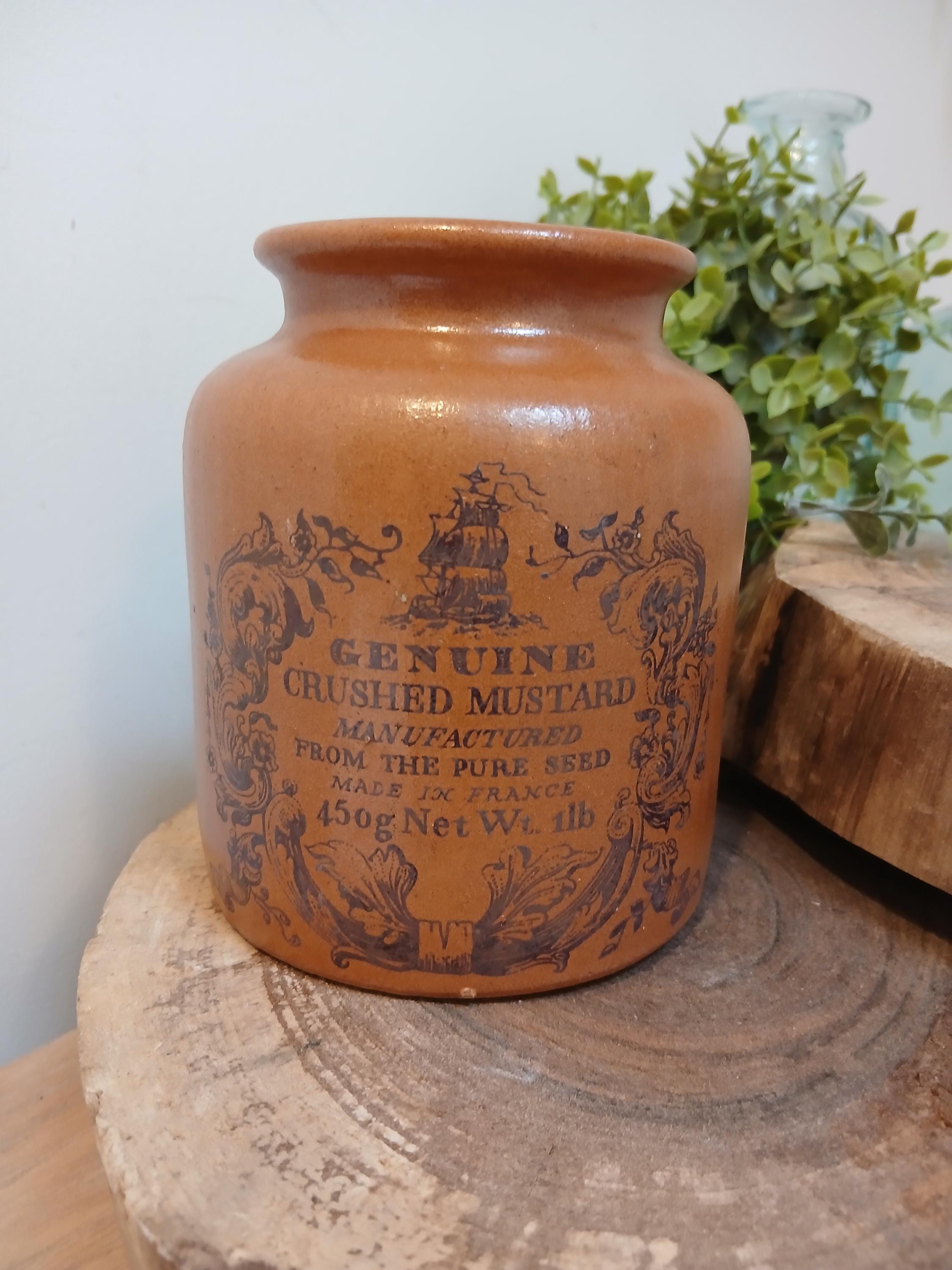 アンティーク ディジョンDIJON 蓋付き　マスタードポット 陶器　フランス Dijon mustard pot - Etsy 日本