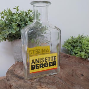 Berger glass bottle carafe, Berger, Bottles, Carafe