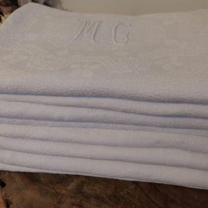 8er Set französische Leinen Servietten, Leinen Servietten, Tischdekoration, Tischwäsche