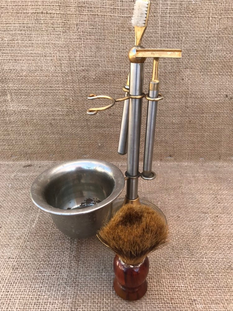 Vintage mens shaving set Etsy