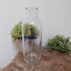 Ricard glass bottle carafe, Ricard,  Bottles, Carafe, french carafe