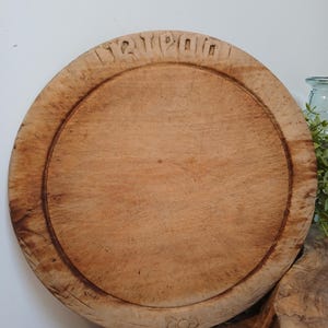 Antique english sycamore bread board, charcuterie boards, cheese boards, kitchen decoration 27cm