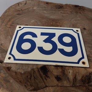 French enamel house number plaque Number 436, Enamel House Number, Enamel House Plaque