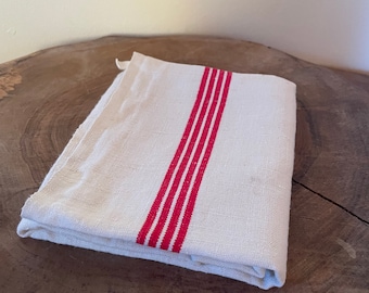 Vintage French Torchon, Torchon, Tea Towel, Kitchen Decoration