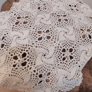 Handmade crochet table runner