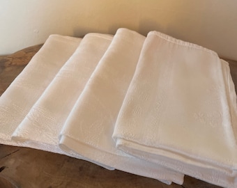 Set of 4 French Linen Napkins, Linen, Napkins, French Linen