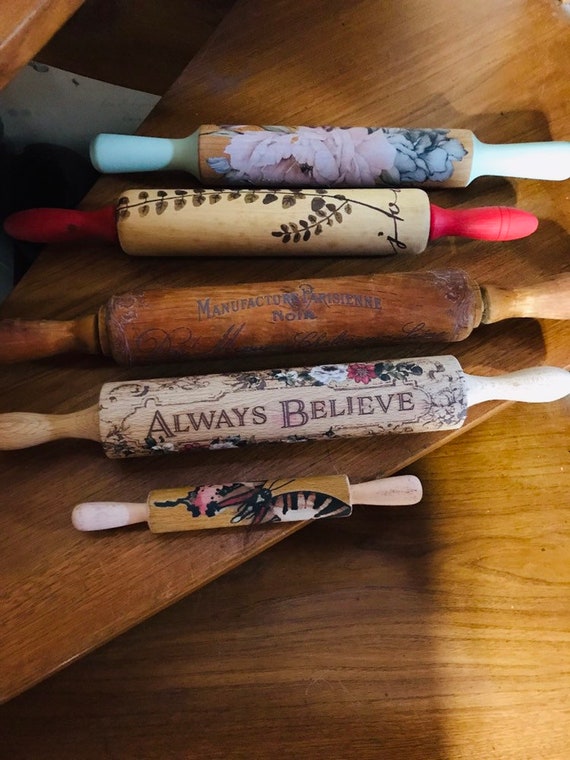 Decorative Rolling Pins Etsy