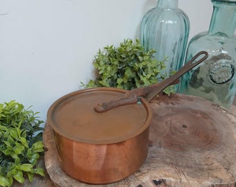 Vintage Small Copper Saucepan, Copper Pans, Kitchen Decoration