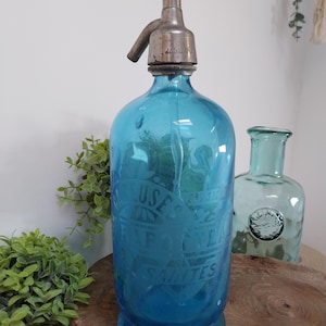 Vintage French Soda Syphon Bottle, Bottles and Collectables, Kitchen Decoration, seltzer bottles, Bar Collectables