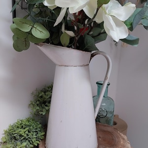 Small Vintage English enamel pitcher