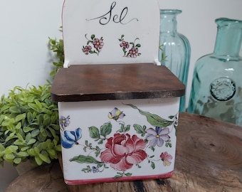 French Ceramic Salt Pot, Salt Pots, Kitchen Decoration, Country Kitchen, French Kitchen