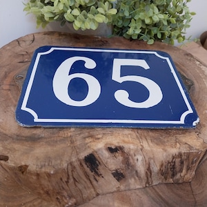 Vintage French large house number plaque, House Number, French Enamel, Door Number