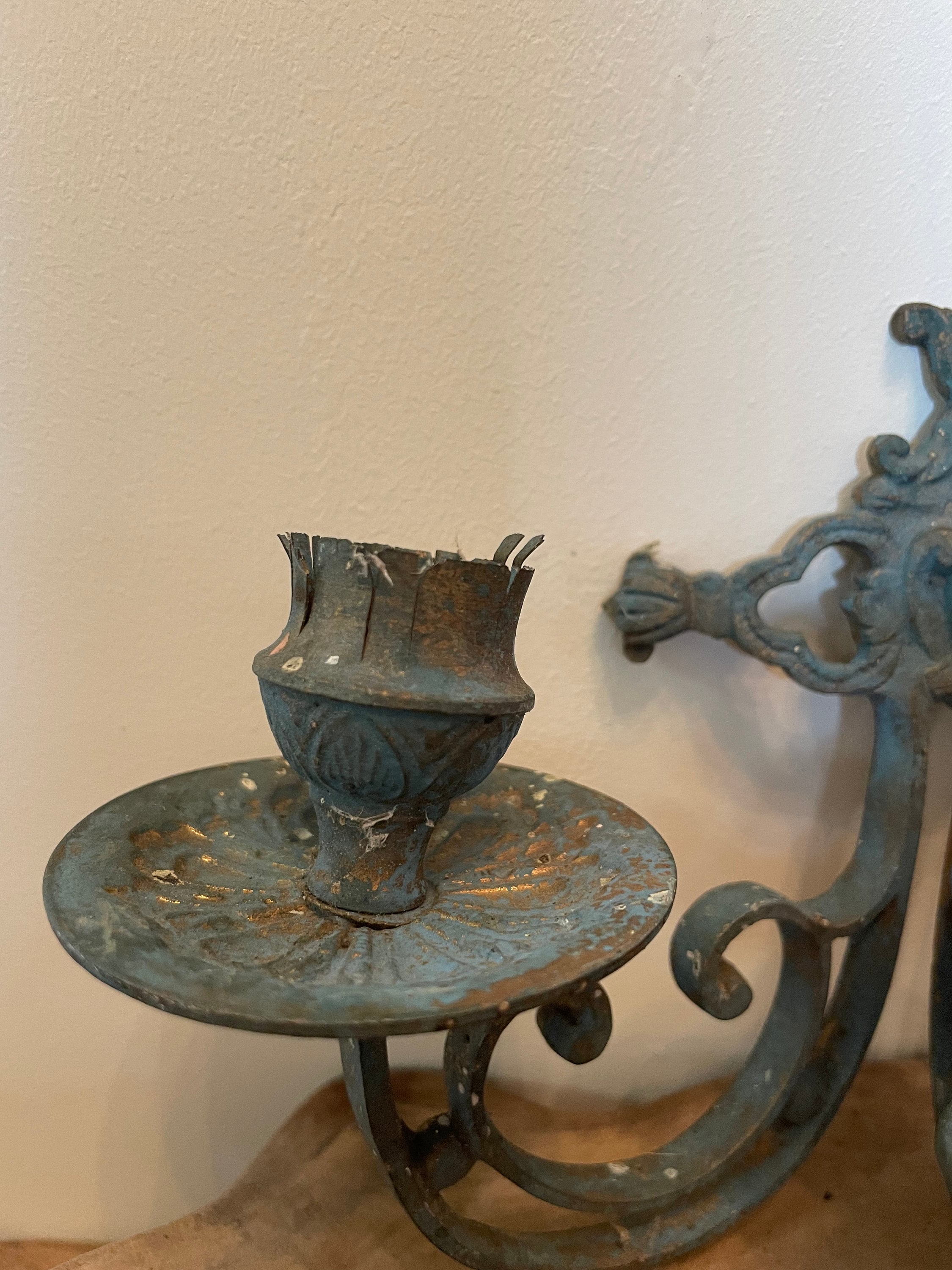 Vintage Wall Candle Holders Candles Wall Decoration Etsy