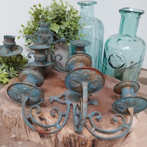 Vintage wall candle holders, candles, wall decoration
