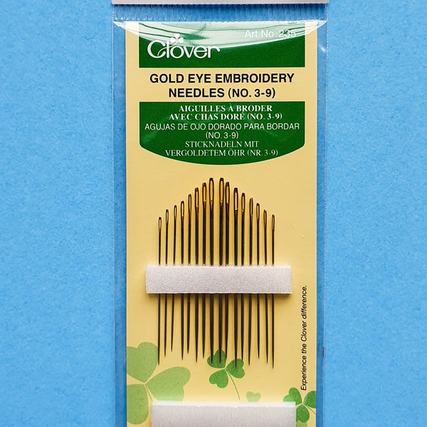 Gold Eye Hand Embroidery Needles Clover