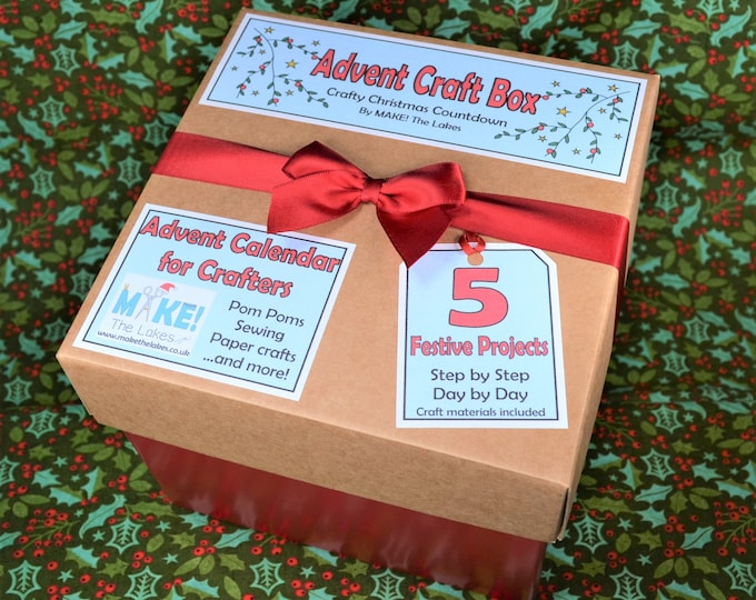 Craft Advent Activity Box 6 Craft Projects as an Advent Calender Etsy UK