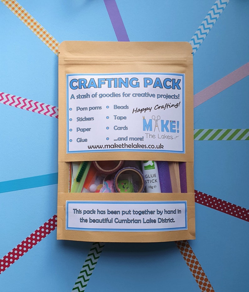 Craft Stash Goodie Bag Crafting Pack of Supplies Grab Bag | Etsy