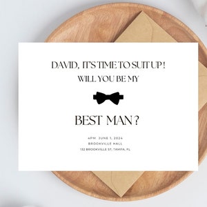 Carte de vœux pour un mariage, serez-vous mon témoin ? Serez-vous mon garçon d'honneur, garçon d'honneur, garçons d'honneur, porteur d'alliances, il est temps de vous équiper !