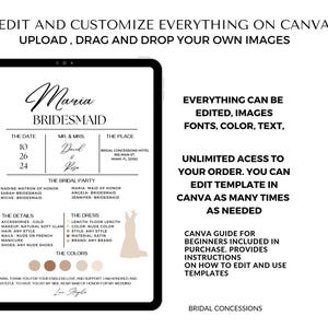 Modello di carta d'imbarco e passaporto per la proposta di matrimonio della damigella d'onore (download digitale) immagine 8