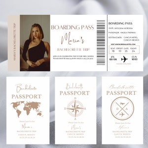 Bearbeitbare Bordkarte, Bachelorette Bordkarte, Bachelorette Reiseeinladung, Flugticket, Bachelorette Party Einladung, Mädchen Reise