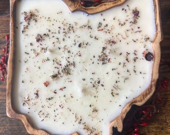 Ohio Wood Bowl Candle