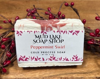 Peppermint Swirl Soap — Fresh & Minty