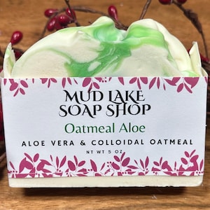 Oatmeal Aloe Soap — Gentle, Soothing & Perfect for Sensitive Skin