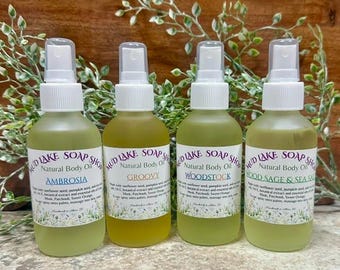 Natural Moisturizing Body Oil — Various Scents