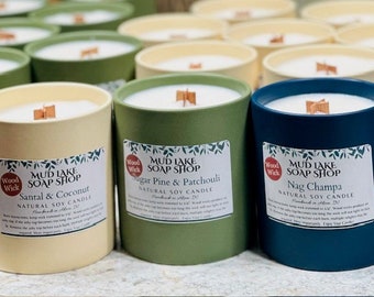 Wood Wick Candles - Various Scents