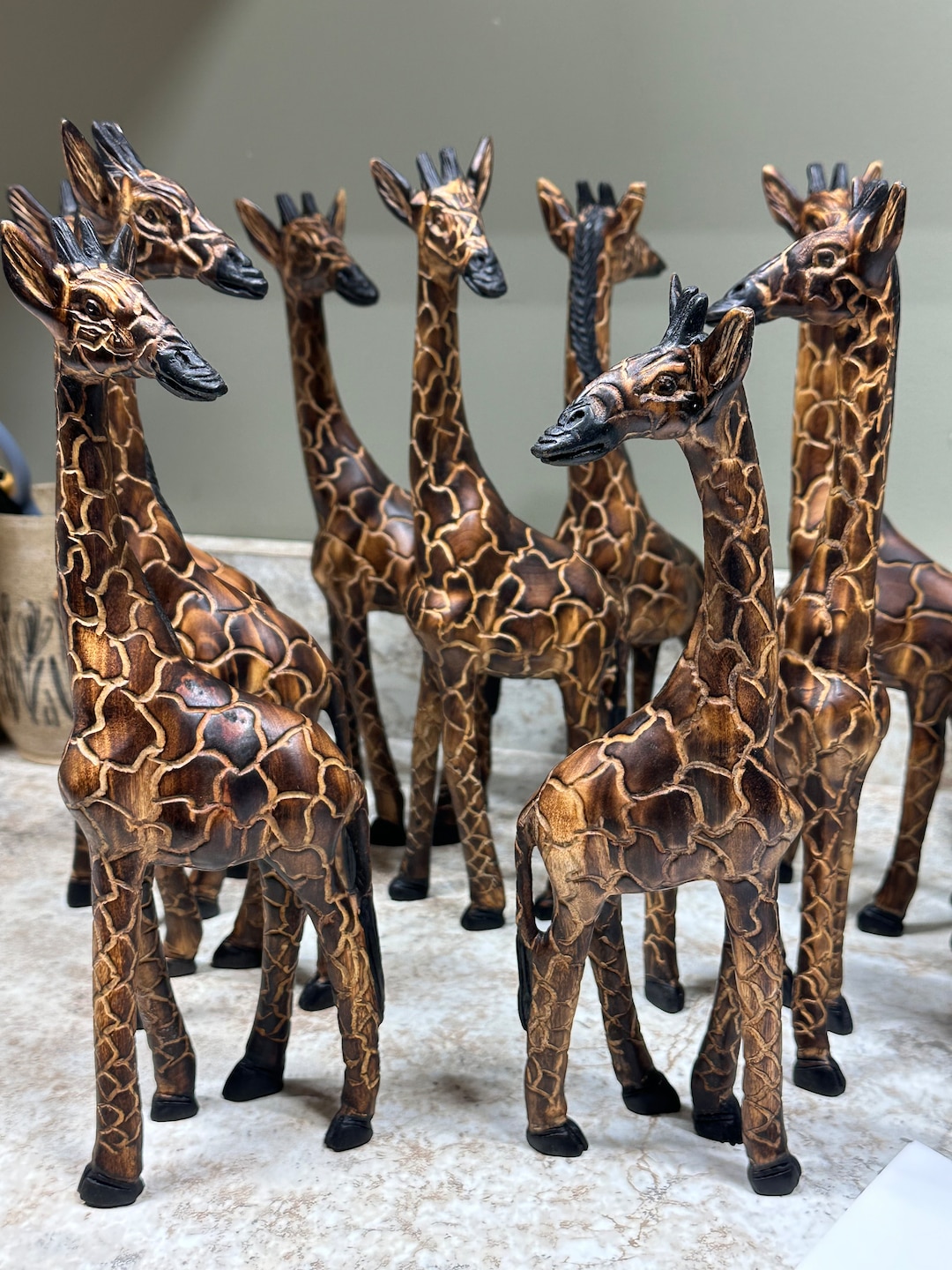 Hand‑carved Jacaranda Giraffe — Beautiful Kenyan Craftsmanship - Etsy