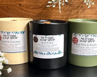 Wood Wick Candles - Various Scents