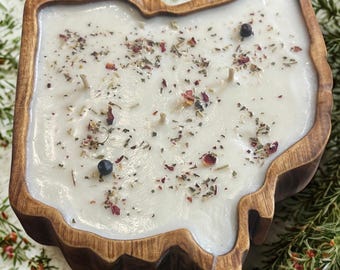 Ohio Wood Bowl Candle