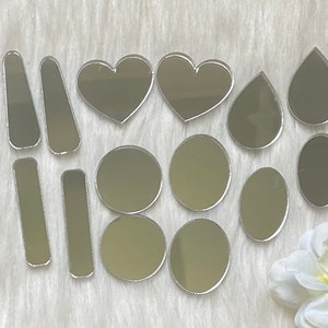 Silver mirror centers, mirror Cabachons, Native beading supplies