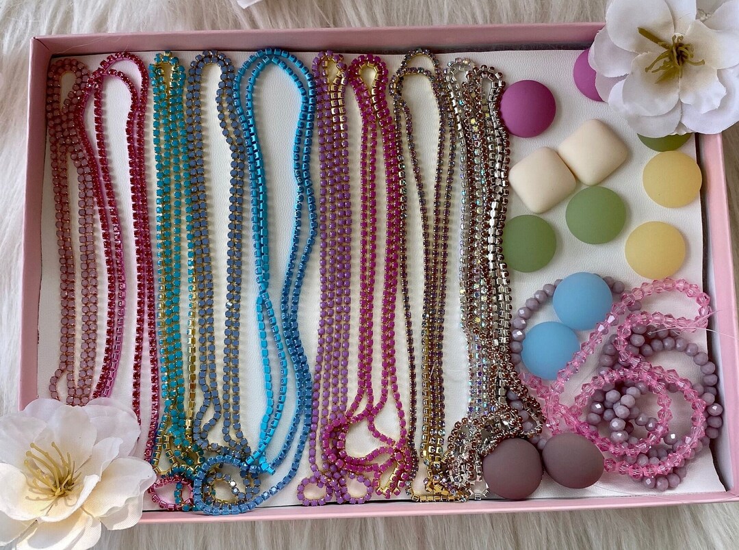 Beading Box Bling Box Beading Set Cabs Cabochons Banding Etsy