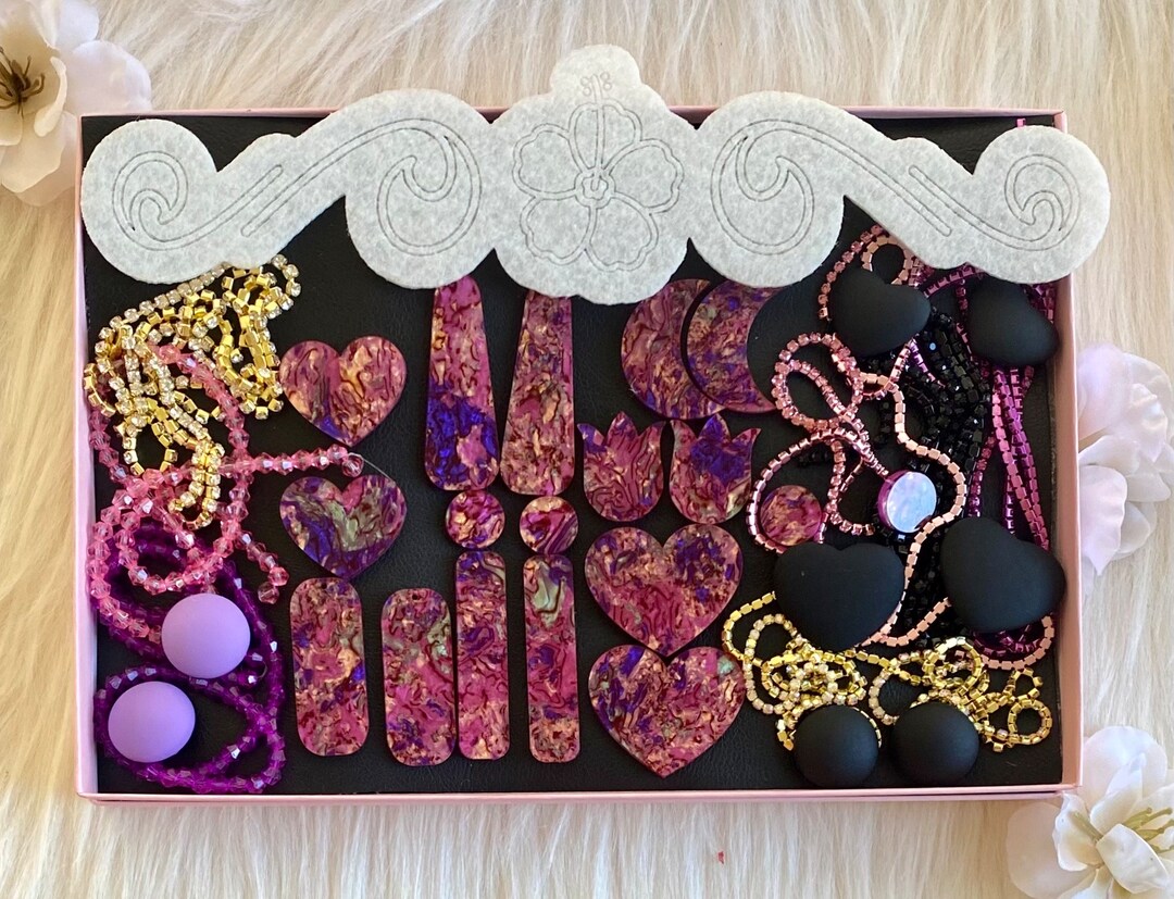 Beading Box Bling Box Beading Set Cabs Cabochons Banding Etsy