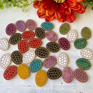 Indigenous earring components, Turtle Shell Earring blanks, Native Inspired Jewelry Making Supplies image 6
