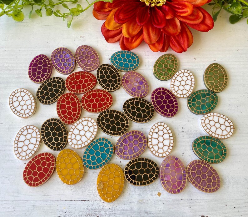 Indigenous earring components, Turtle Shell Earring blanks, Native Inspired Jewelry Making Supplies image 6